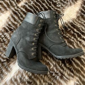 Black timberland tillston combat boot - Like new!